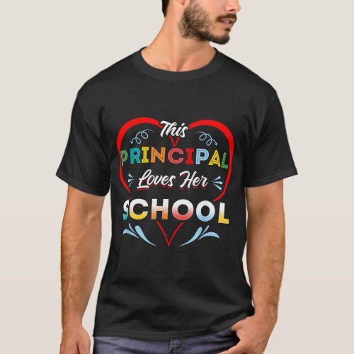 This Principal Loves Her School Head Teacher Headi T_Shirt