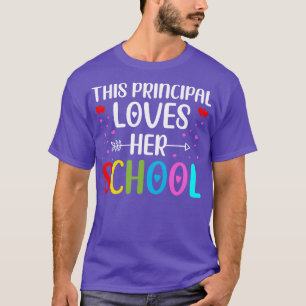 This Principal Loves Her School Principal Valentin T-Shirt