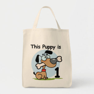This Puppy 1st Birthday T shirts and Gifts Tote Bag