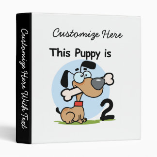 This Puppy 2nd Birthday T shirts and Gifts Binder