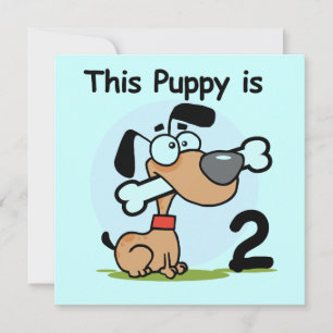 This Puppy 2nd Birthday T shirts and Gifts Card