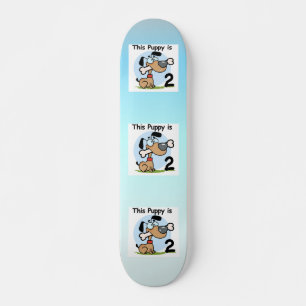 This Puppy 2nd Birthday T shirts and Gifts Skateboard Deck
