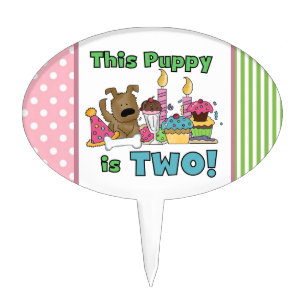 This Puppy is 2nd Birthday Cake Topper