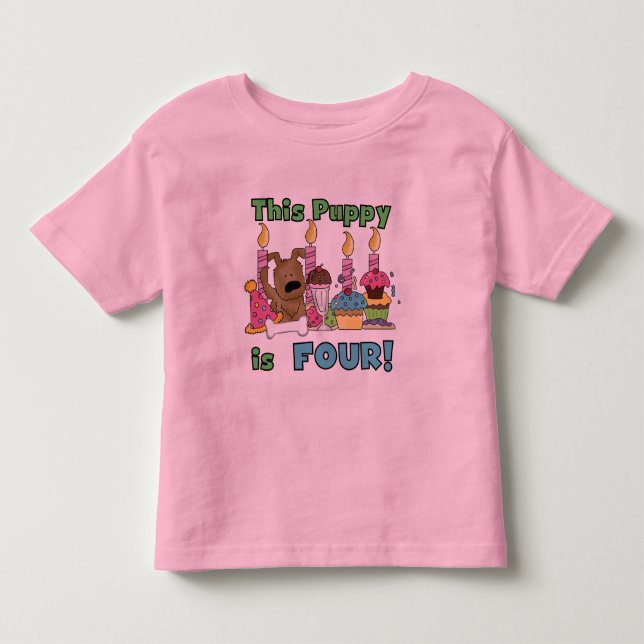 This Puppy is Four Tshirts and Gifts (Front)