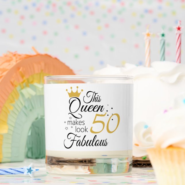 This Queen Makes Look 50 Birthday Scented Candle (Birthday)