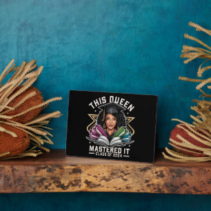 This Queen Mastered it Class of 2024 Graduation Plaque