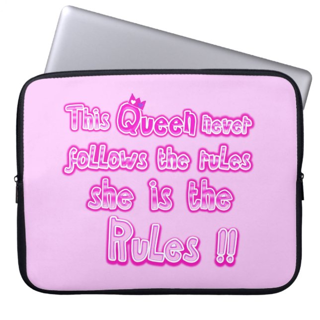 This queen never follows the rules Electronics Bag (Front)