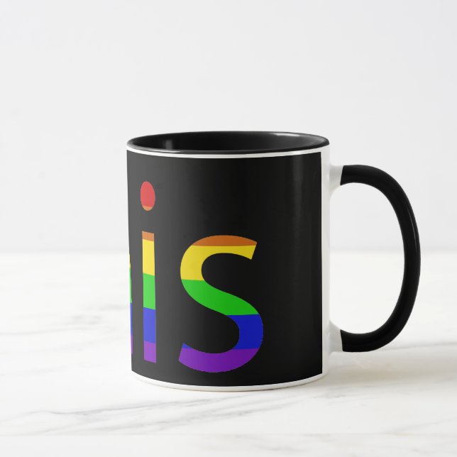 THIS Rainbow Flag Gifts PRIDE Diversity Coffee Mug (Right)