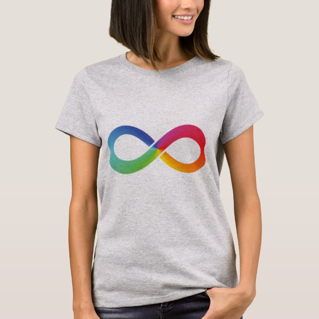 This rainbow infinity shirt symbolizes whatever it (Front)