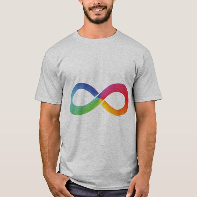 This rainbow infinity shirt symbolizes whatever it (Front)