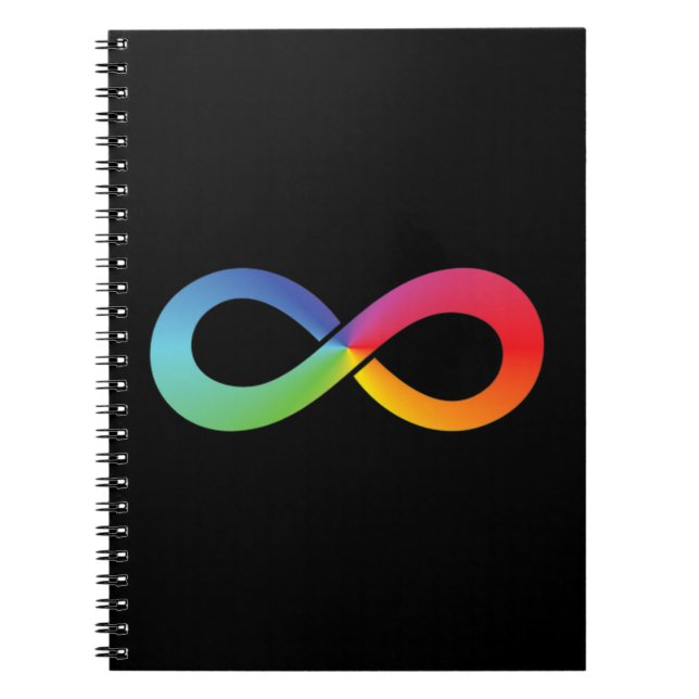 This rainbow infinity shirt symbolizes whatever it notebook (Front)