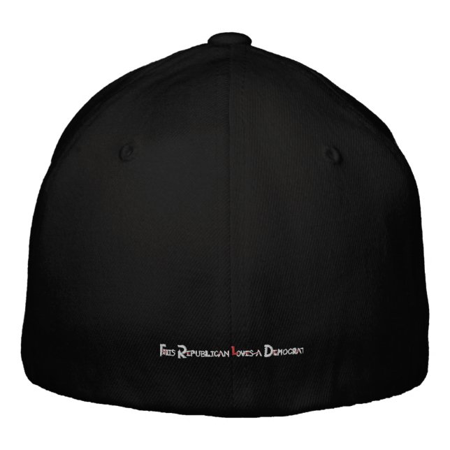 This Republican Loves A Democrat Embroidered Baseball Cap (Back)