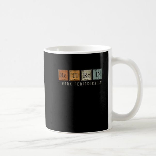 This Retired But Forever A Teacher At Heart Coffee Mug (Right)
