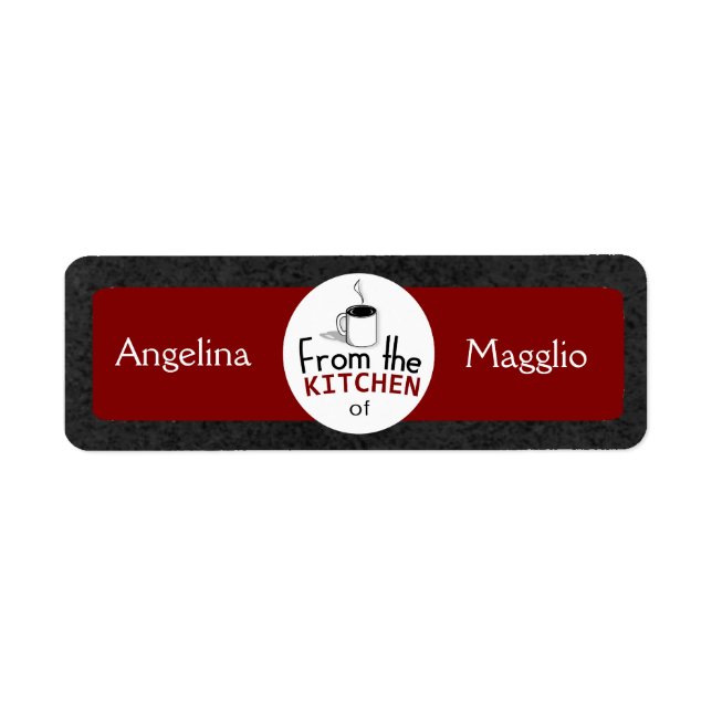 This Retro Dish Comes From You! Custom Label (Front)