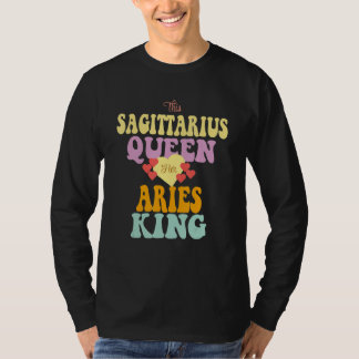 THIS SAGITTARIUS QUEEN LOVES HER ARIES KING T-Shirt