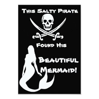 This Salty Pirate Found His Beautiful Mermaid Invitation