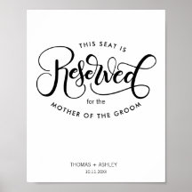 This seat is reserved for - Personalized