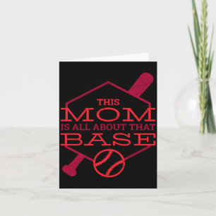 This Shirt Baseball Mom All About Base Card
