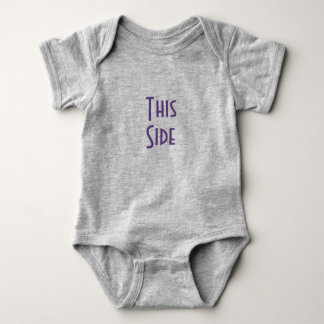 This Side/Other Side baby suit Bodysuit