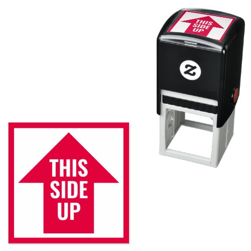 This Side Up Arrow Packaging Supplies Red Self_inking Stamp