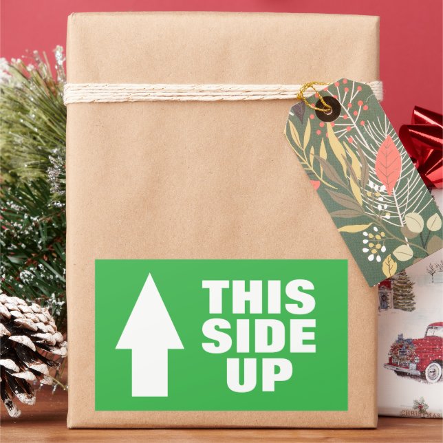 This side up arrow stickers for moving or shipping (Holiday)