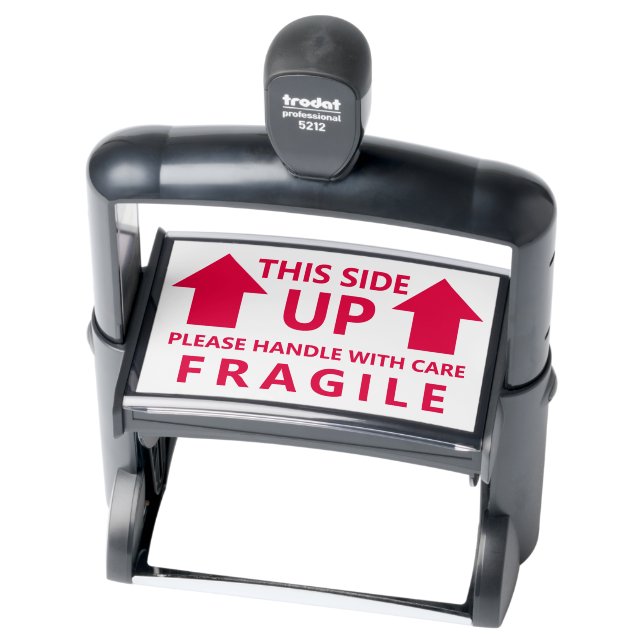 This Side Up Extra Large 4.5" x 2.75" Packaging Self-inking Stamp (Product)