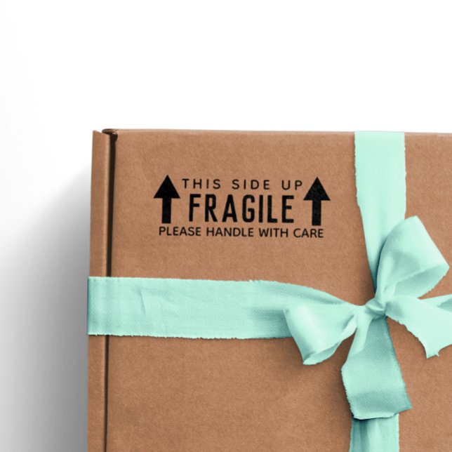 This Side Up Fragile Handle With Care Self-inking Stamp (Creator Uploaded)