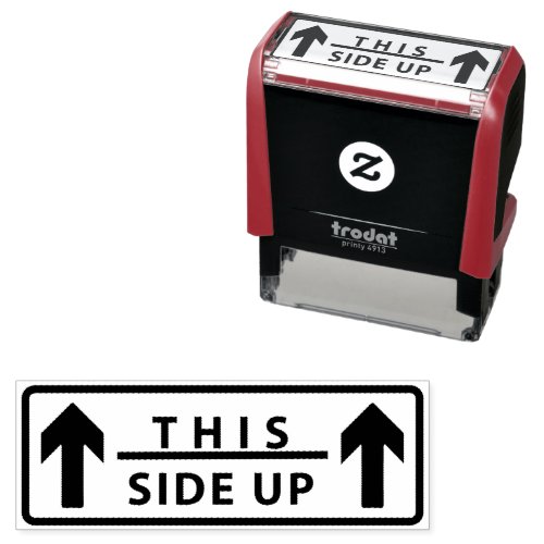 This side up self_inking stamp