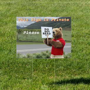 This Sign Is Private Please Do Not Read