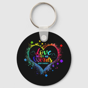 This Someone with Autism has taught me Love Needs Keychain
