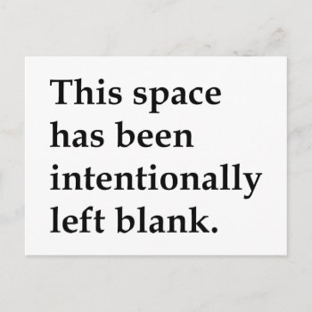 This Space Blank Postcard by LabelMeHappy at Zazzle