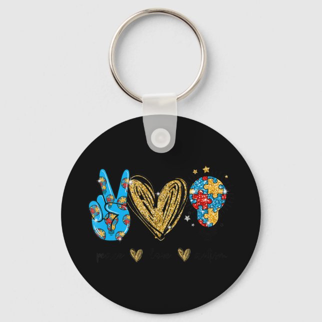 This Special is the perfect gift idea for Autism A Keychain (Front)