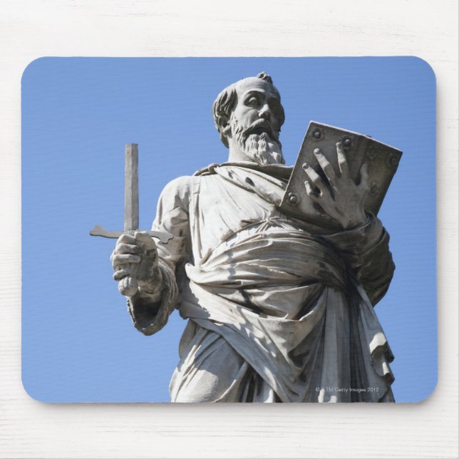 This statue of Saint Paul is on the right site Mouse Pad (Front)