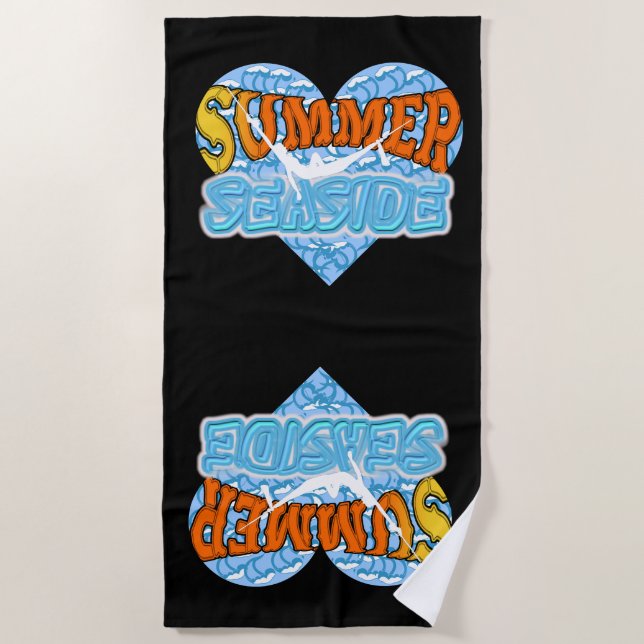 This Summer Beach Side  Towel (Front)