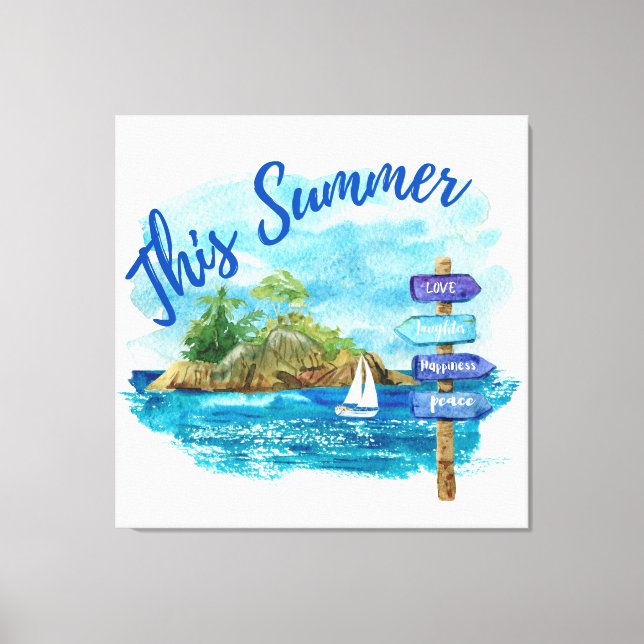 This Summer Canvas Print (Front)