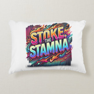 This t-shirt design features the bold phrase accent pillow