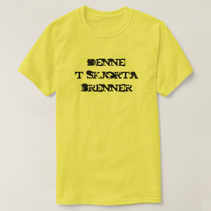 This t-shirt is burning in Norwegian yellow
