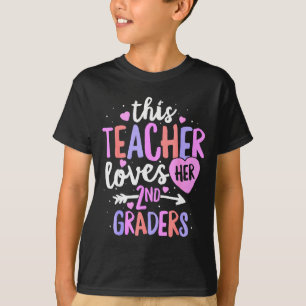 This Teacher Loves Her 2nd Graders Valentines Day T-Shirt