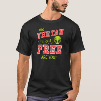 This Thetan is Free Are You Scientology Protest T-Shirt