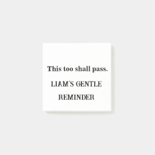 This Too Shall Pass – Custom Hopeful Sticky Pad Post-it Notes