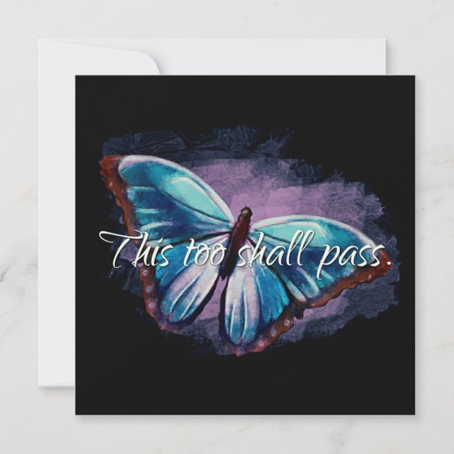 This Too Shall Pass Encouragement Card (Front)
