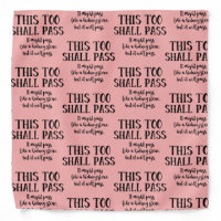 This Too Shall Pass Funny Quote Kidney Stone Pink