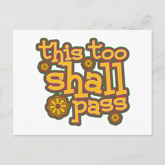 This Too Shall Pass Postcard