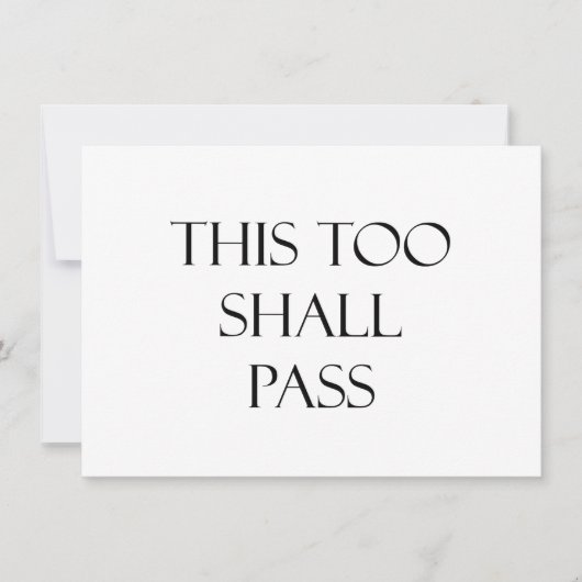 This Too Shall Pass Quotes Strength Quote (Front)