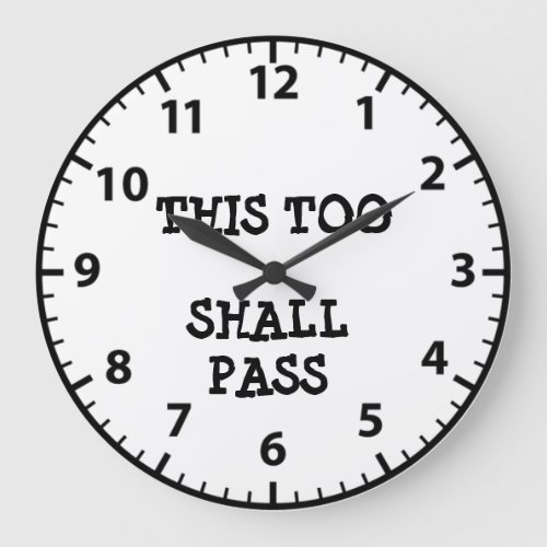 This Too Shall Pass Sobriety Recovery Clock
