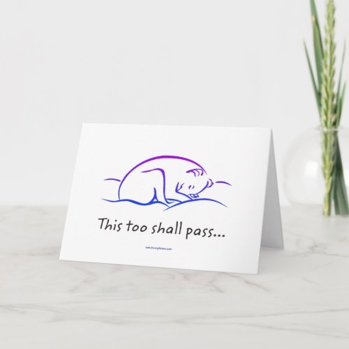 This Too Shall Pass wDog greeting cards