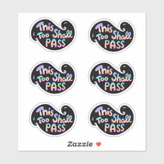 This Too Shall Pass Wave Sticker Pack