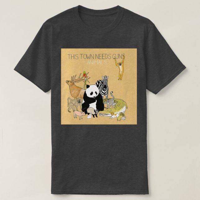 This Town Needs Guns Animals T-Shirt (Design Front)