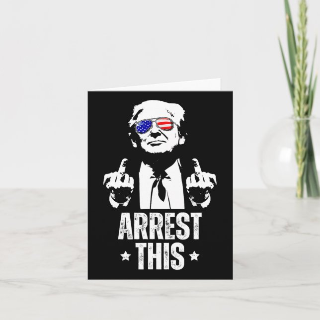 This Trump Fingers Pro Trump  Card (Front)