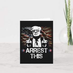 This Trump Middle Fingers Pro Trump 2024 (on Back) Card